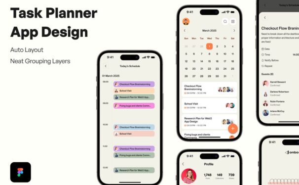 任务计划者应用APP UI KIT (FIG)