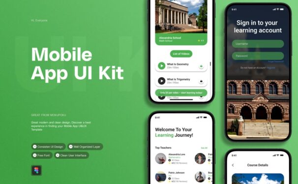 学习课程 – 移动应用APP UI KIT (FIG)