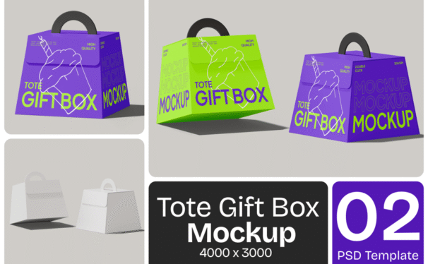 礼品盒模型样机 (PSD)