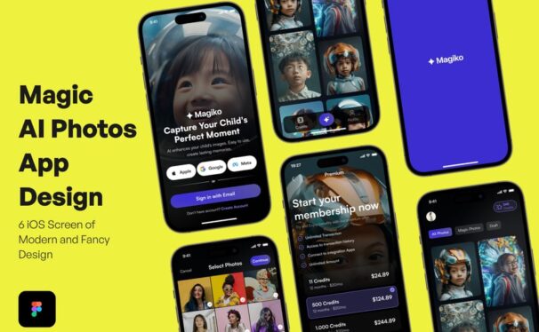 神奇AI照片应用APP UI KIT (FIG)