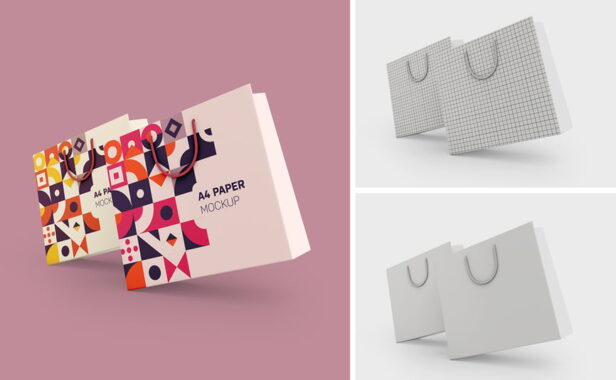 方袋购物袋模型样机 (PSD)