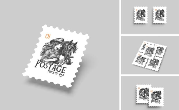 邮票设计模型样机 (PSD)