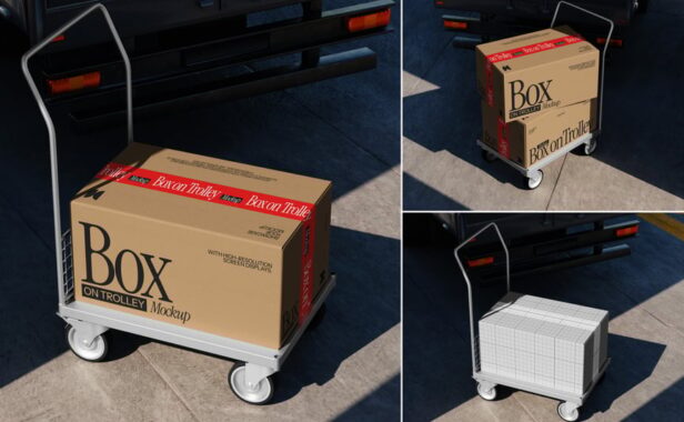 纸板箱模型样机 (PSD)