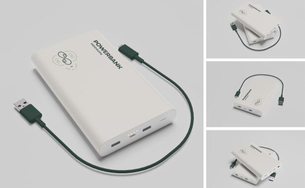 充电宝设计模型样机 (PSD,PDF)