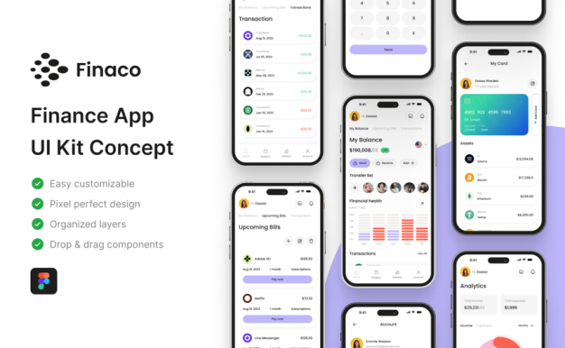 金融应用APP UI KIT (FIG)