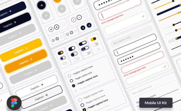 移动UI套件APP UI 组件 (FIG)