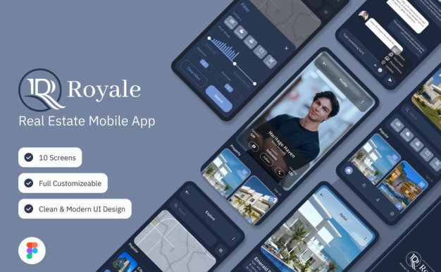 房地产移动应用 App UI Kit (FIG)