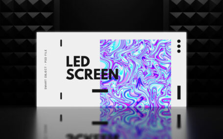 LED屏幕模型样机 (PSD)