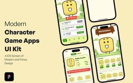 现代角色游戏应用APP UI KIT (FIG)