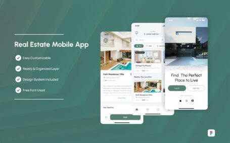 房地产 – 移动应用 APP UI KIT (FIG)