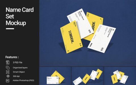 名片集模型样机 (PSD)