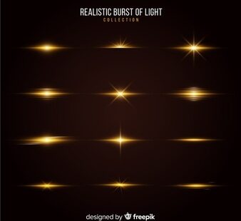 逼真的爆炸光线矢量素材合集[ai,eps]