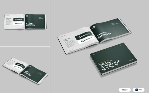 品牌指南模型样机 (PSD)