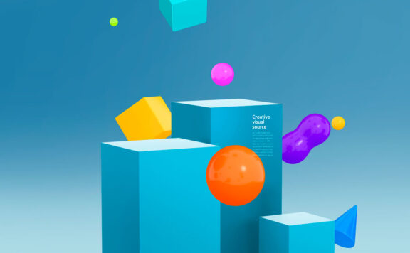 电商场景元素创意视觉海报设计模板 (psd)