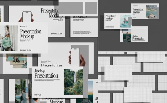 PPT设计展示模型样机 (PSD)