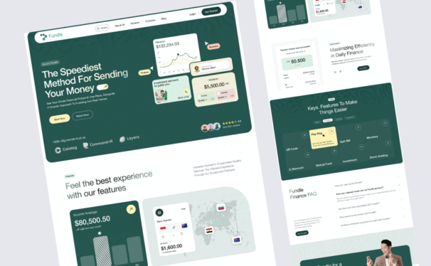 财经网站UI模版 (FIG)
