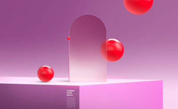 简约场景元素创意视觉海报设计模板 (psd)