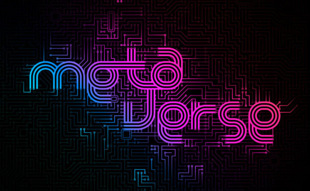 科技电路板元宇宙主题海报设计模板 (psd)