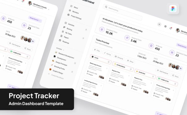 项目跟踪管理仪表盘网页UI (FIG)