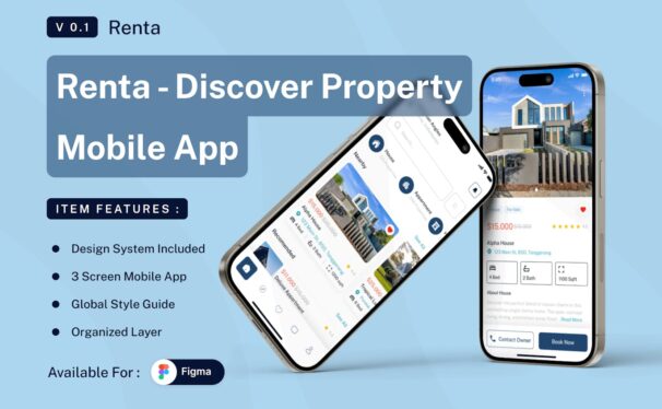 房产移动应用APP UI KIT (FIG)