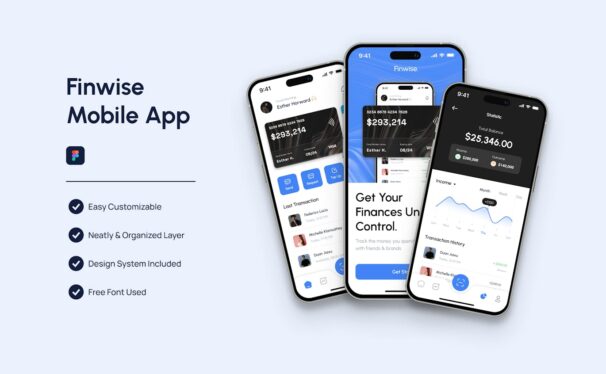 金融移动应用 APP UI KIT (FIG)