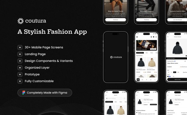 时尚电商应用App UI Kit (FIG)