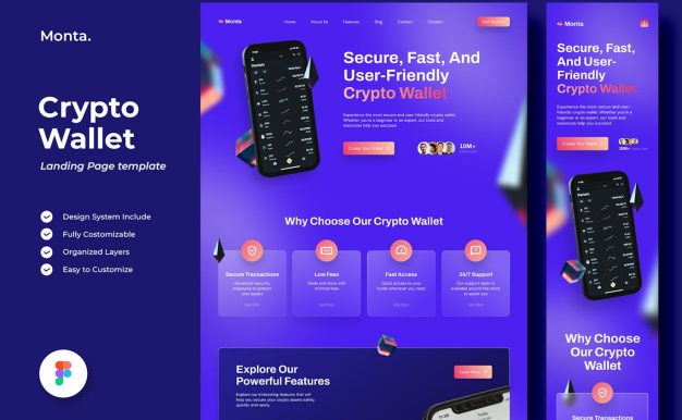 Monta – 加密钱包登陆页面 (FIG)