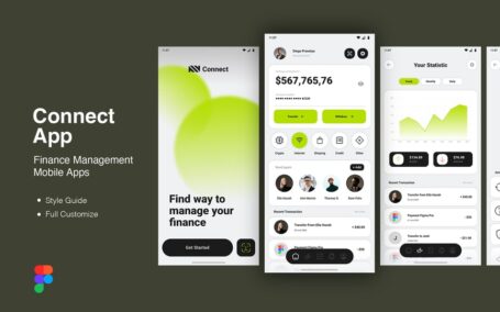 财务管理移动应用APP UI KIT