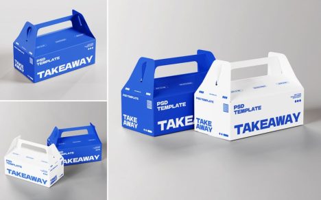 外卖食品包装模型样机 (PSD)