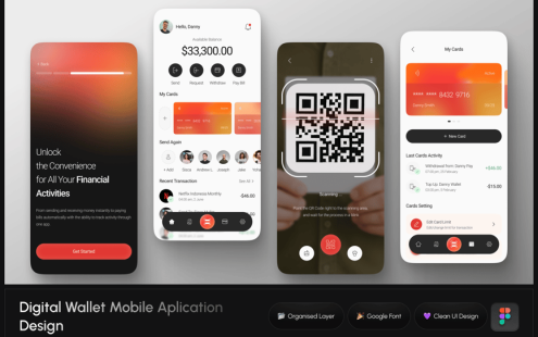 数字钱包移动应用APP UI KIT