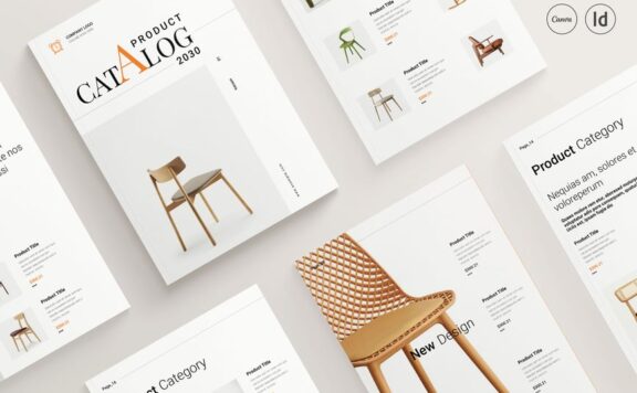产品目录小册子模板画册模板 (INDD)