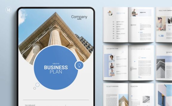 商业计划手册画册模板 (INDD)