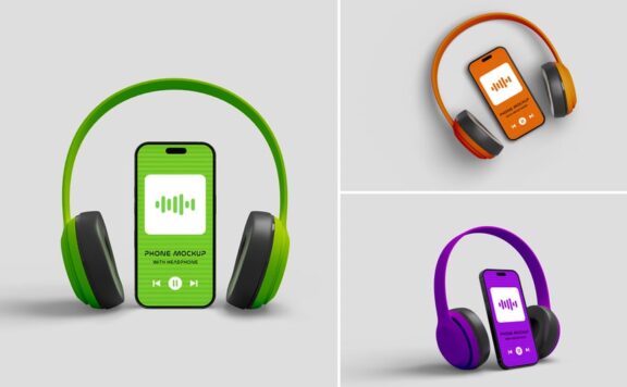 带耳机的电话模型样机 (PSD)