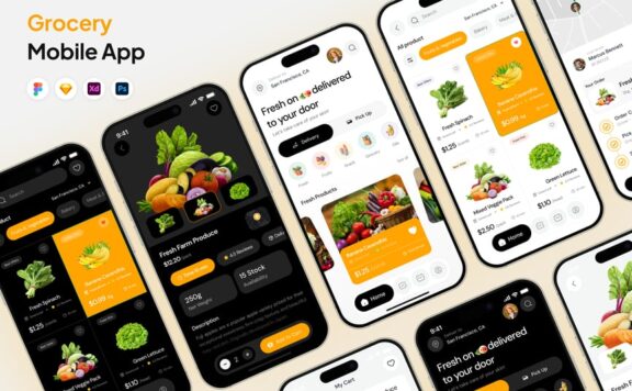 杂货店APP UI KT (FIG,PSD,SKETCH,XD)
