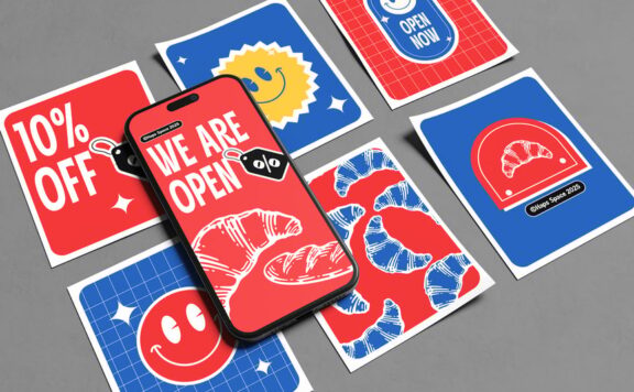 INS手机文章模型样机 (PSD)