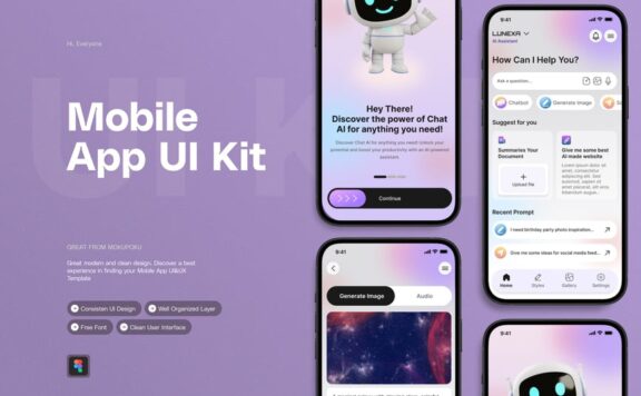 AI-移动应用APP UI KIT (AI,EPS,PSD,FIG)