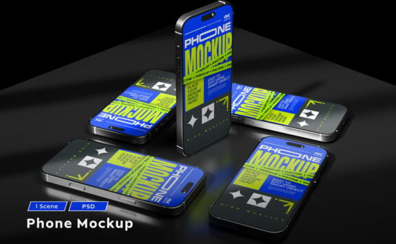 iPhone模型样机 (PSD)