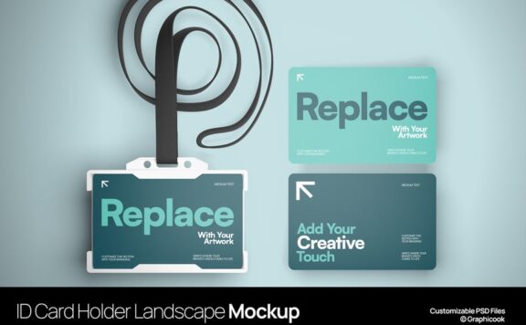 ID工牌持有人景观模型样机 (PSD)