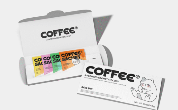 咖啡袋模型样机 (PSD)