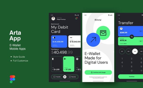 E 钱包移动应用APP UI KIT