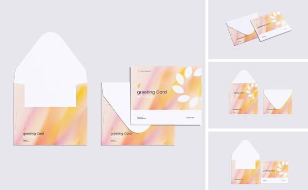 贺卡模型样机 (PSD,PDF)