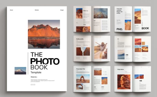 大图画册模板画册模板 (INDD)