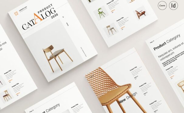 产品目录小册子模板画册模板 (INDD)