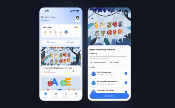 英语学习应用APP UI KIT (FIG)