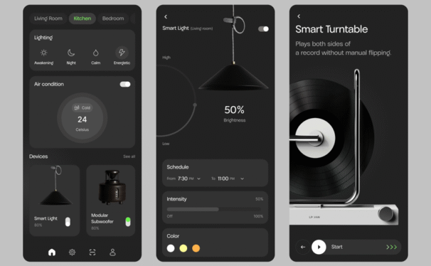 智能居家控制 APP UI KIT (FIG)