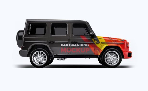 梅赛德斯奔驰G63汽车模型样机 (PSD)