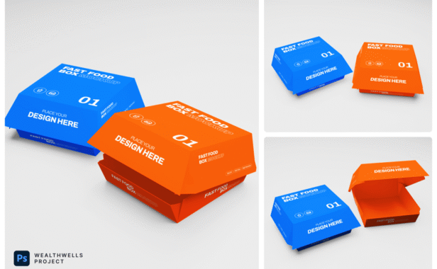 快餐盒样机 (PSD)