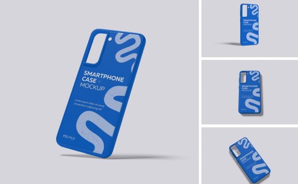 智能手机案例模型样机 (PDF,PSD)