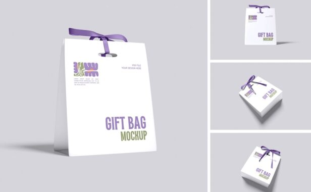 礼品袋模型样机 (PSD,PDF)