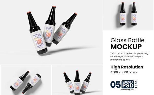 玻璃瓶模型样机 (PSD)